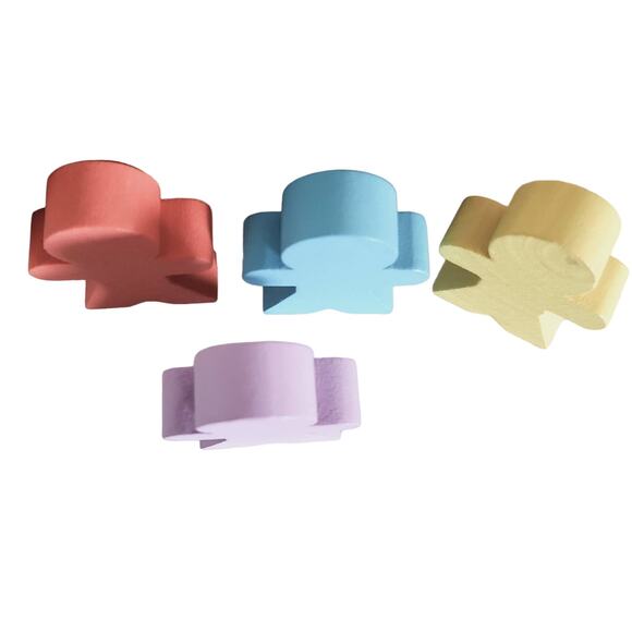 Retro Candyland game with wooden pawns - Picture 5 of 9